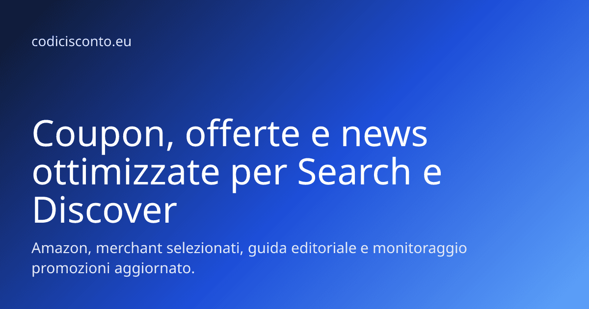 20% di sconto su accessori smart home